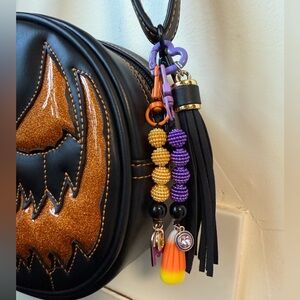 Halloween Candy corn purse charm